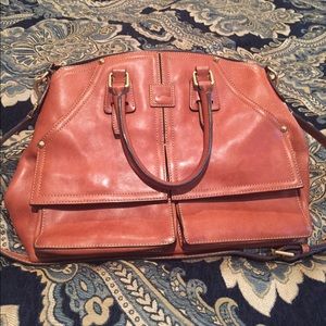 Gorgeous caramel colored Dooney & Bourne